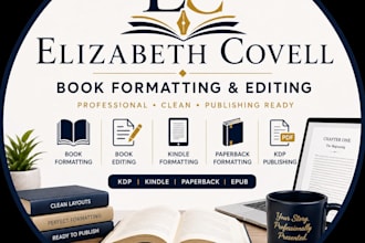 formatting, editing and amazon KDP paperback formatting