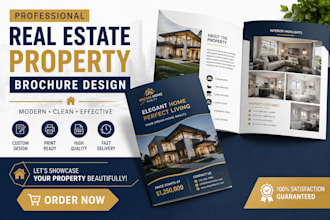 design a professional real estate property brochure