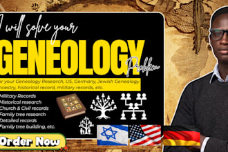 do genealogy research family tree for US, germany, jewish ancestry research