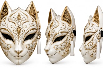 create custom 3d cosplay masks, 3d mask model, mask stl for 3d printing