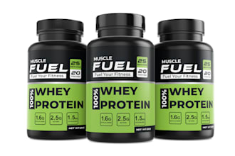 design premium supplement packaging and label design