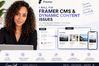 fix framer cms and dynamic content issues