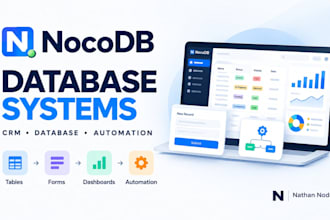 nocodb database, CRM, dashboard, forms and automation