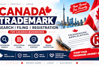 handle canada trademark, search, filing and registration for canadian businesses