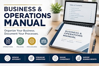 create a professional business and operations manual