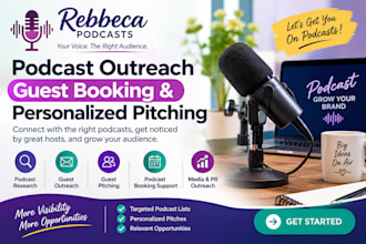 podcast outreach guest booking and personalized podcast pitching interviews
