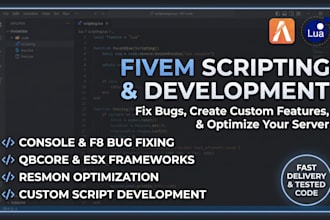 fix, optimize, or create custom fivem scripts