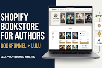 build your shopify bookstore with bookfunnel and lulu integration