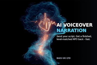 record professional ai voiceover narration in a british or american accent