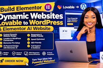 build elementor dynamic websites lovable to wordpress and  elementor ai website