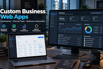 build a custom business web app dashboard or internal tool