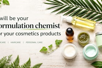 be your formulation chemist for your cosmetics products