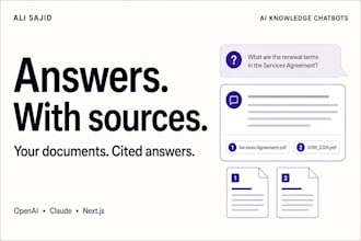 build a rag chatbot for your documents with source citations