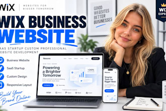 wix business website design saas startup professional website development