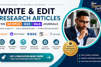 write and edit research articles for scopus ieee wos journals
