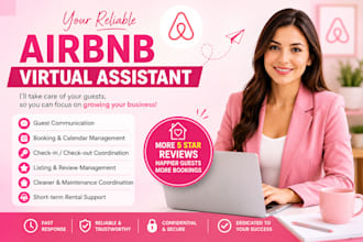 be your reliable airbnb VA for guest communication and booking support