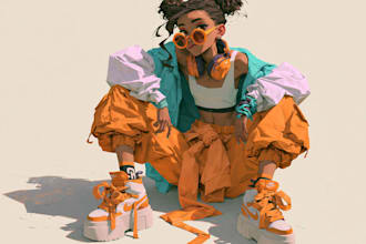 draw custom digital art illustrations