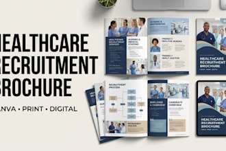 design a canva recruitment brochure for healthcare agencies