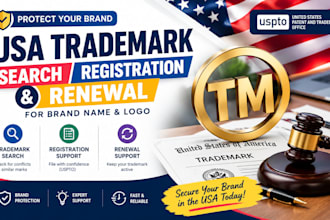 do uspto trademark search registration USA trademark renewal for brand name logo