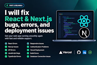 fix react and nextjs bugs, errors, and deployment issues