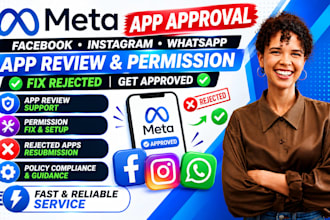get meta app approval whatsapp facebook instagram app review permission