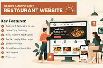 build a professional restaurant website on wordpress with online ordering