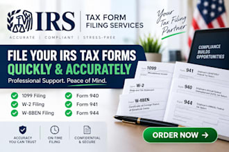 efile form w2, w9,w8 ben, 1099, 941, 940,944, 1040 forms