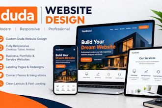 design your website on duda builder website