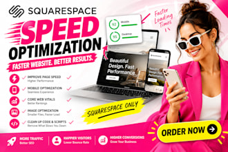 speed up your squarespace website, optimize core web vitals, mobile performance