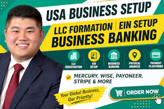 do USA bank creation, open mercury wise stripe bank for llc USA proof of address