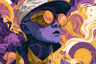 cerate a psychedelic surrealistic art for you