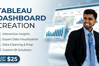 design interactive tableau dashboard and data visualization