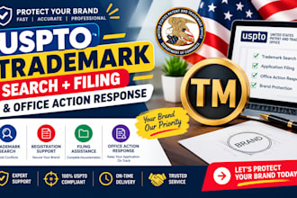 do uspto trademark registration, search, filing and office action response