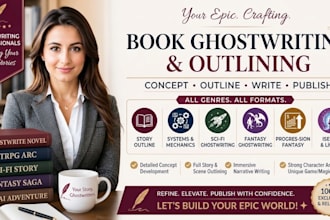 do ghostwiter forr fantacy, sci fi, ya, litrpg  ghostwriter, isekai novel