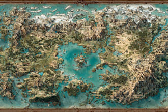 design your high quality detailed fantasy map
