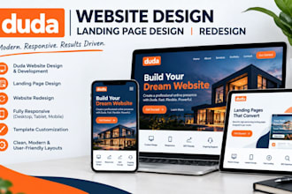build duda website duda landing page design redesign duda website