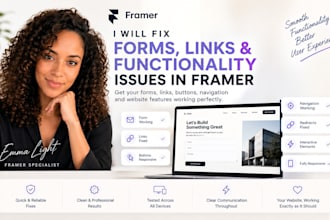 fix framer forms, links and website functionality