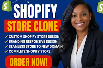 design copy, duplicate, clone shopify store or website