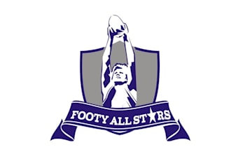 design awesome footy all stars game logo