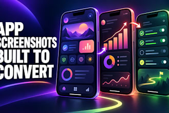 design high converting app store screenshots for ios and android