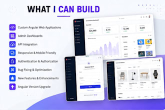 develop a modern angular web application