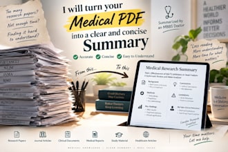 summarize medical documents, research papers and articles as an mbbs doc
