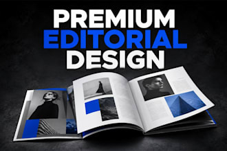 design premium magazine layouts and editorial covers in indesign