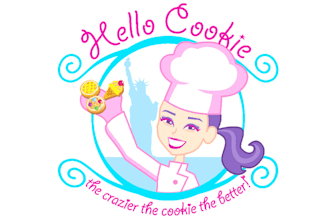 design cookie food win cookies theme logo