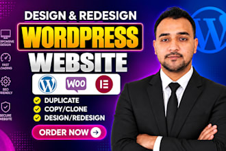 redesign, copy, clone or duplicate any website to wordpress