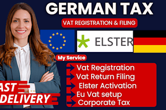 do german vat registration, germany tax filing, vat id, corporate tax and elster