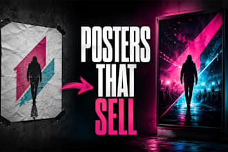 design high converting promotional posters and ads in photoshop