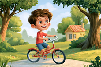 children book illustrations and children book cover
