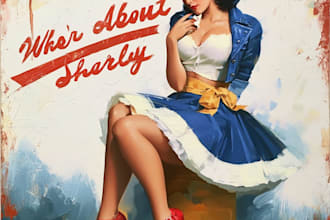 pin up girl and pin up girl