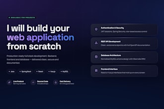 build your full stack web app with java spring boot and react or vue